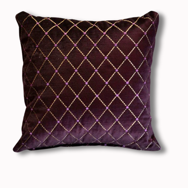cojin velvet purpura
