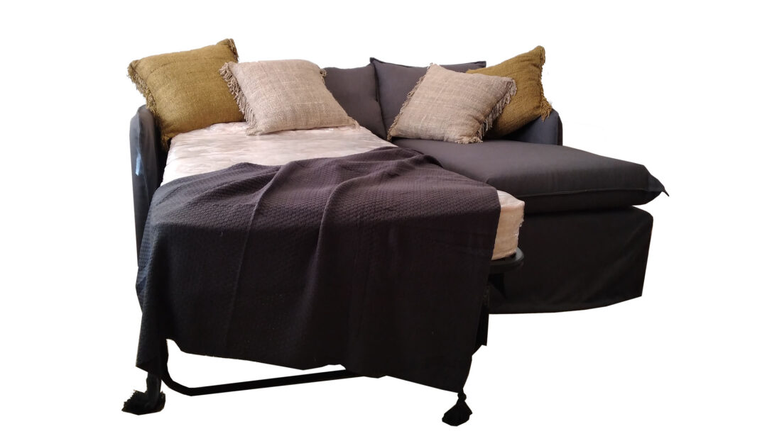 sofá cama modular con funda
