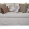 sofá con funda de algodón