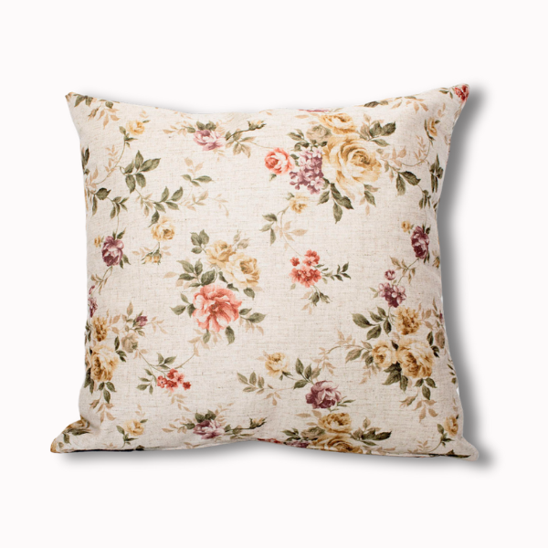 cojin floreado