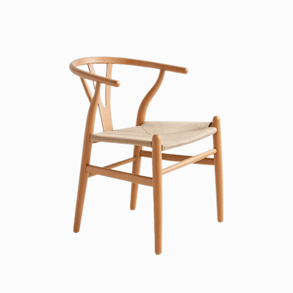 silla wishbone natural